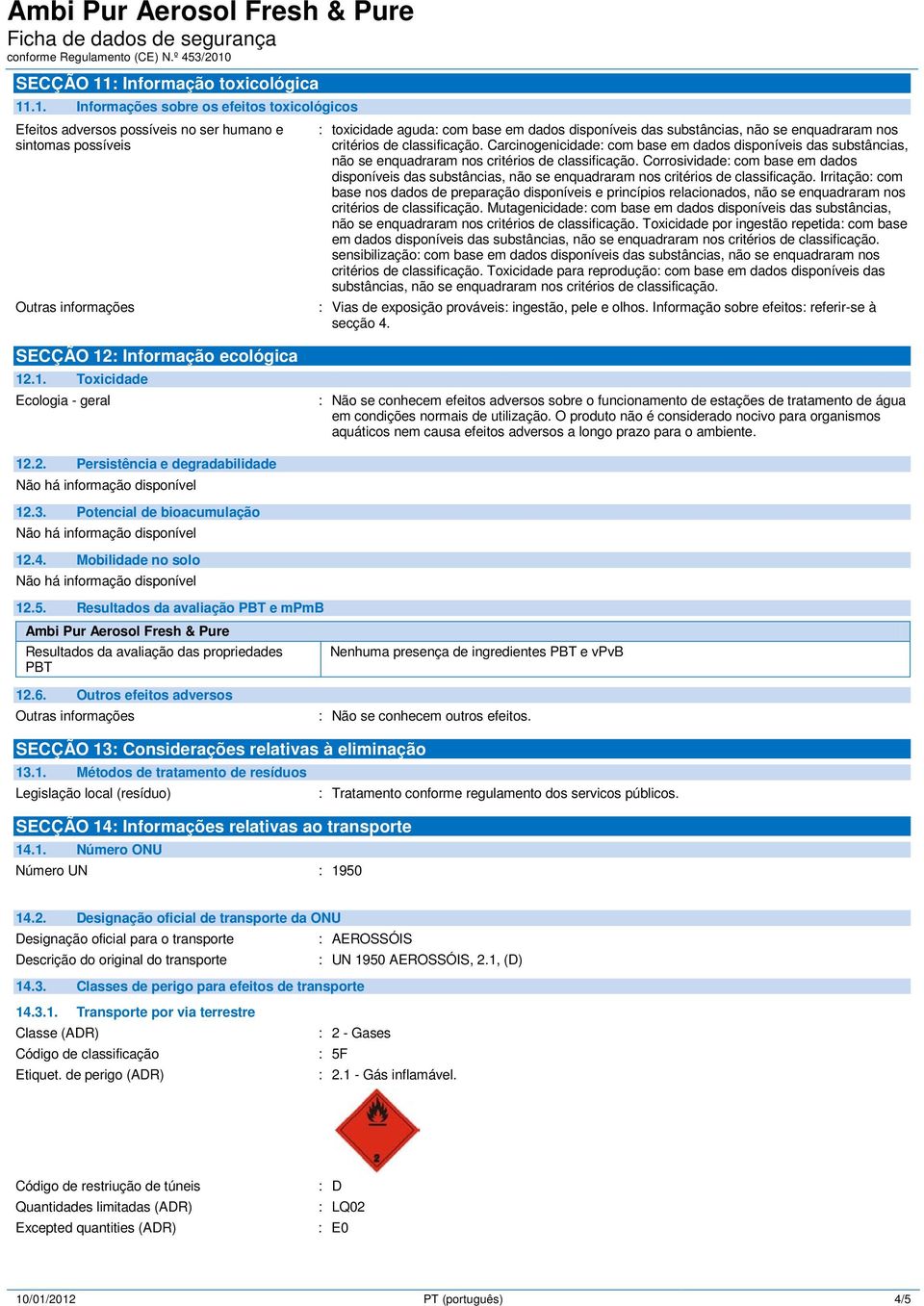 .1. Informações sobre os efeitos toxicológicos Efeitos adversos possíveis no ser humano e sintomas possíveis : toxicidade aguda: com base em dados disponíveis das substâncias, não se enquadraram nos