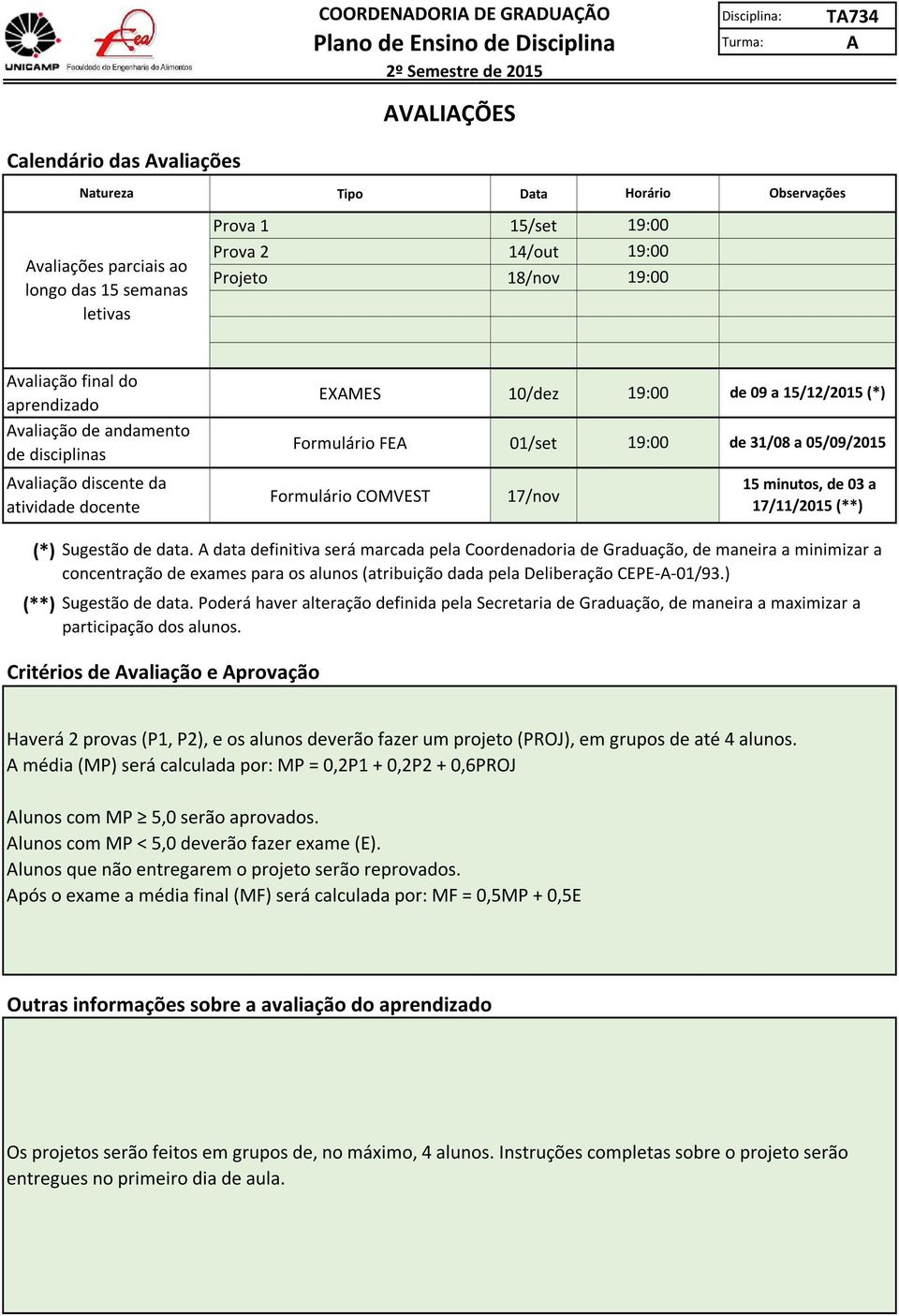 minutos, 03 a 17/11/2015 (**) (*) (**) Sugestão data.