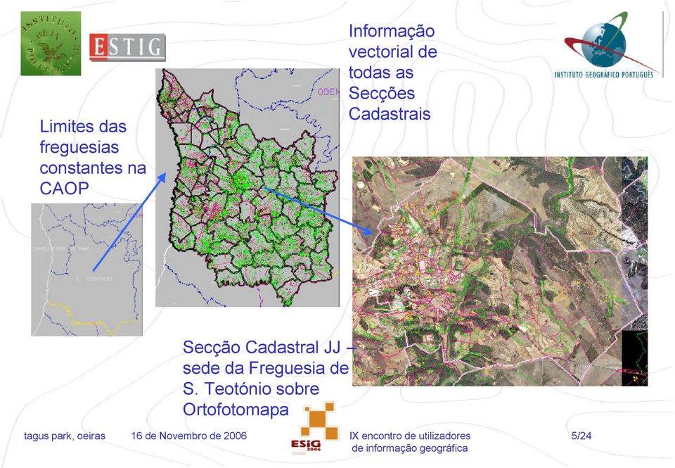 Cadastrais Secção Cadastral JJ sede da