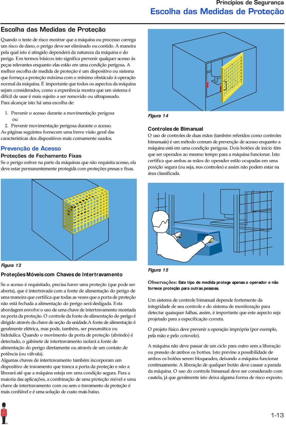 Em termos básicos isto significa prevenir qualquer acesso às peças relevantes enquanto elas estão em uma condição perigosa.