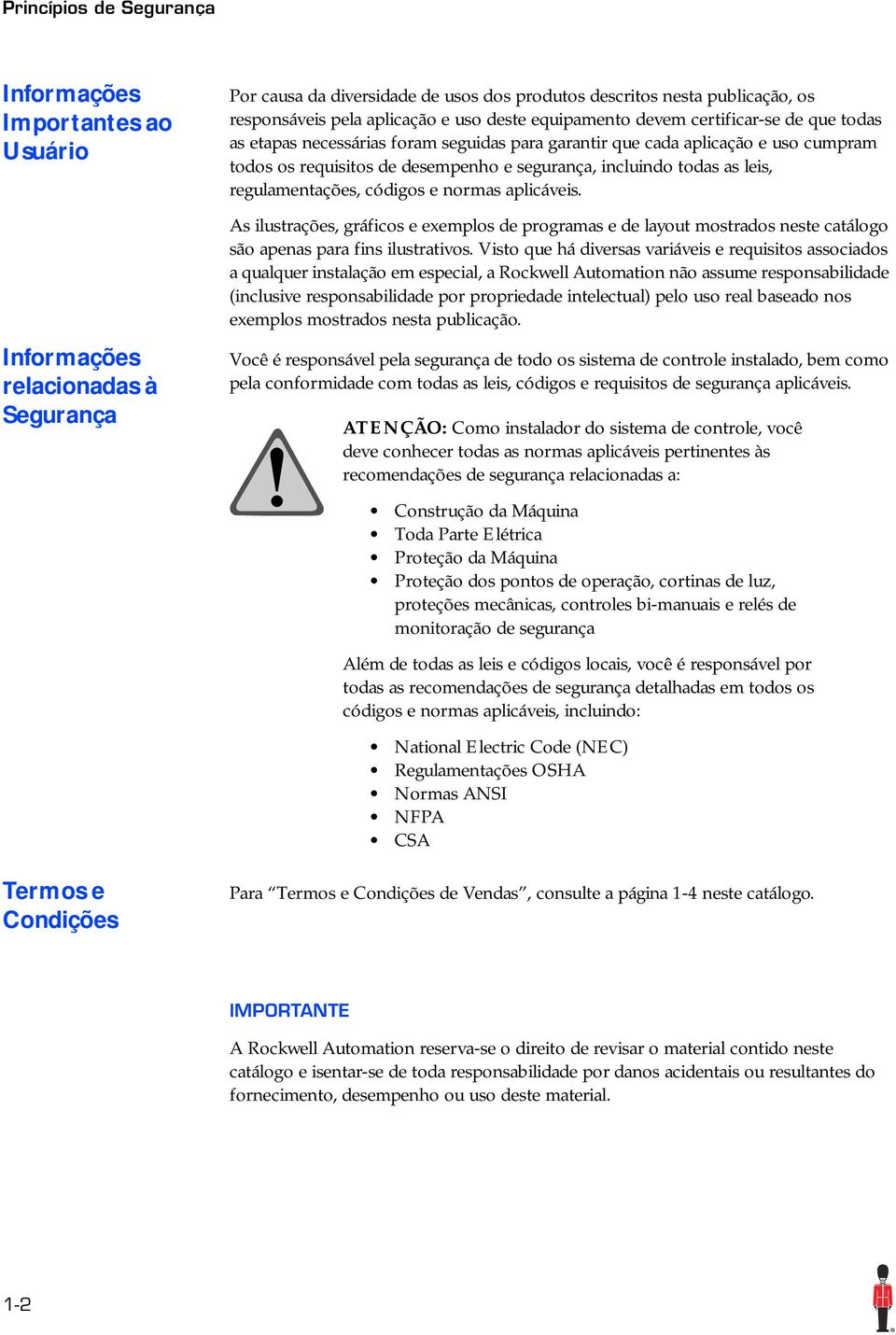 todas as leis, regulamentações, códigos e normas aplicáveis. As ilustrações, gráficos e exemplos de programas e de layout mostrados neste catálogo são apenas para fins ilustrativos.