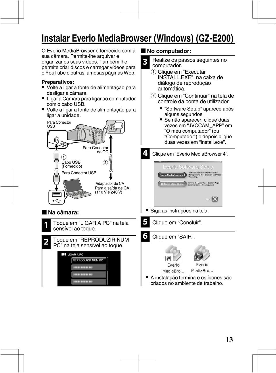 4 Adaptador de CA Para a saída de CA (110