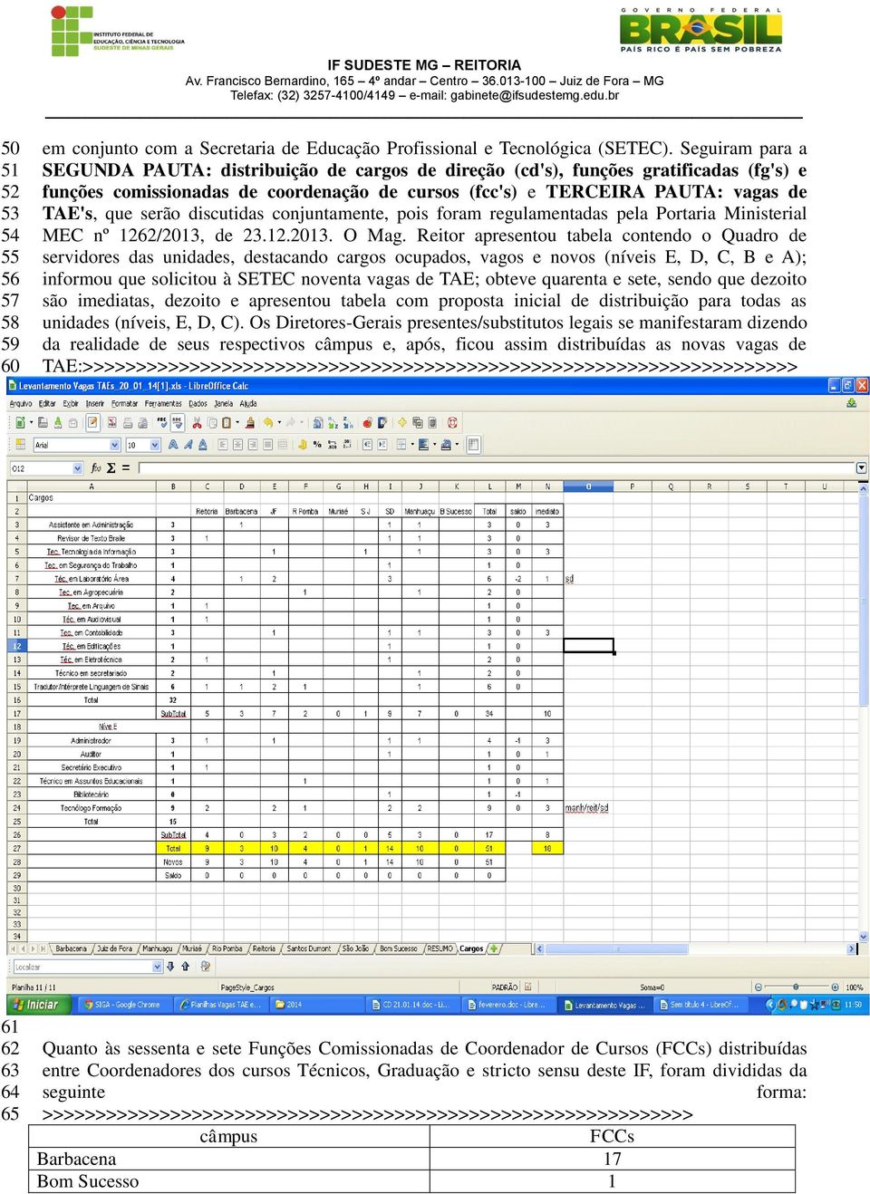 serão discutidas conjuntamente, pois foram regulamentadas pela Portaria Ministerial MEC nº 1262/2013, de 23.12.2013. O Mag.