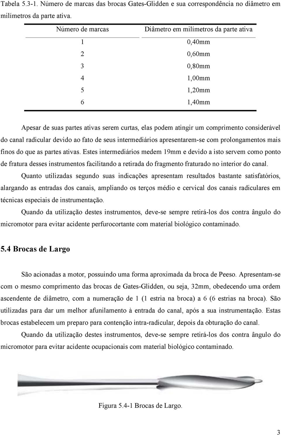 do canal radicular devido ao fato de seus intermediários apresentarem-se com prolongamentos mais finos do que as partes ativas.