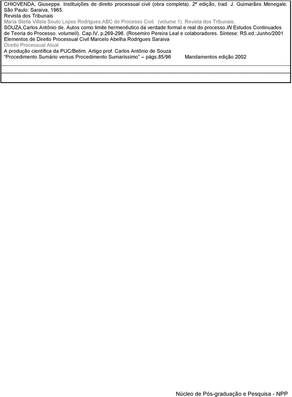 Autos como limite hermenêutico da verdade formal e real do processo.in Estudos Continuados de Teoria do Processo. volumeii). Cap.IV, p.269-296. (Rosemiro Pereira Leal e colaboradores.