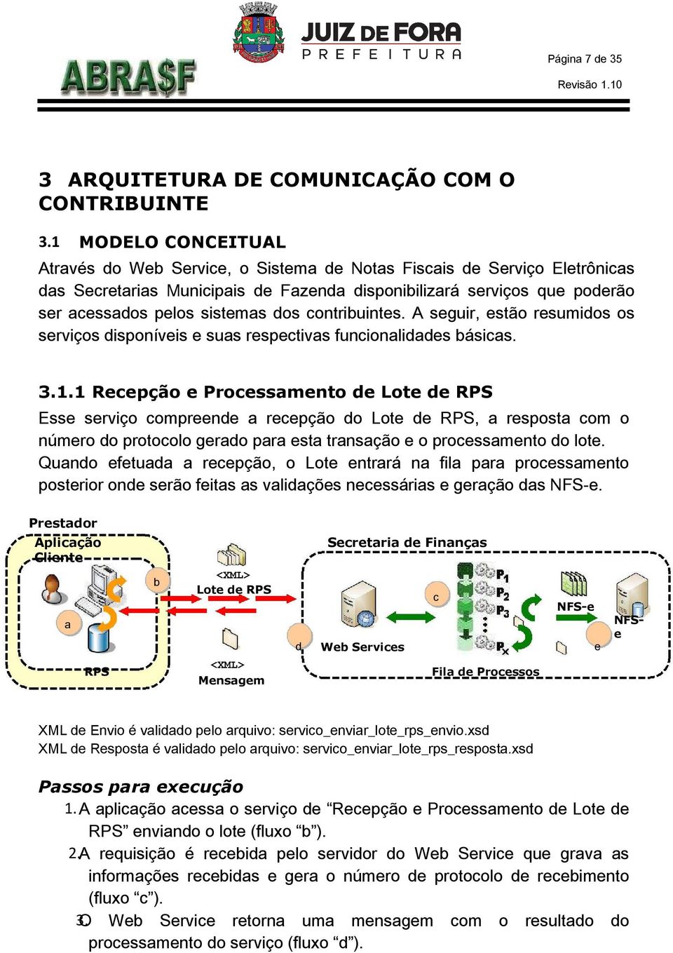 contribuintes. A seguir, estão resumidos os serviços disponíveis e suas respectivas funcionalidades básicas. 3.