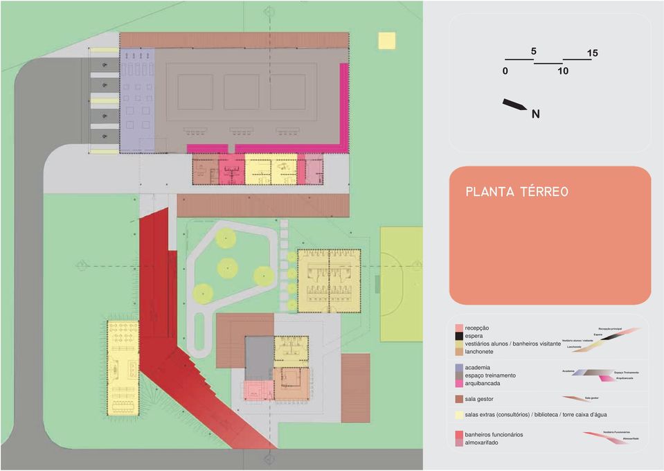 Academia Espaço Treinamento Arquibancada sala gestor Sala gestor salas extras (consultórios) /