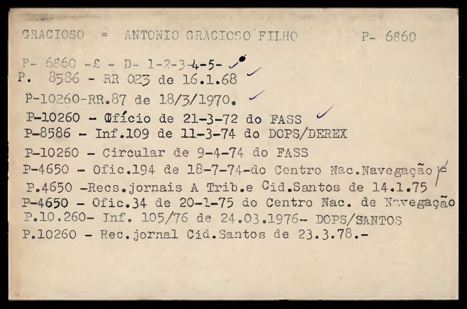 109 de 11-3-74 do DCPS/DERSX P-10250 - Circular de 9-1 74 do PAS3 P_4650 - Ofic.194 de 18-7-74-do Centro Nac.Navegação )^ P.