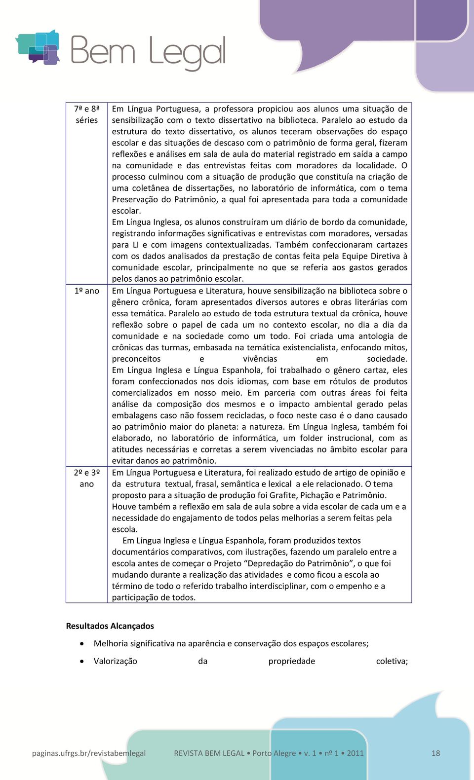 de aula do material registrado em saída a campo na comunidade e das entrevistas feitas com moradores da localidade.