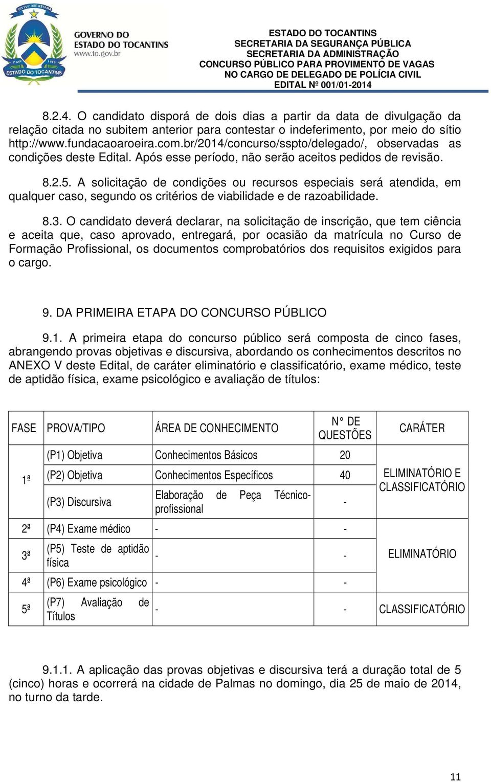 A solicitação de condições ou recursos especiais será atendida, em qualquer caso, segundo os critérios de viabilidade e de razoabilidade. 8.3.