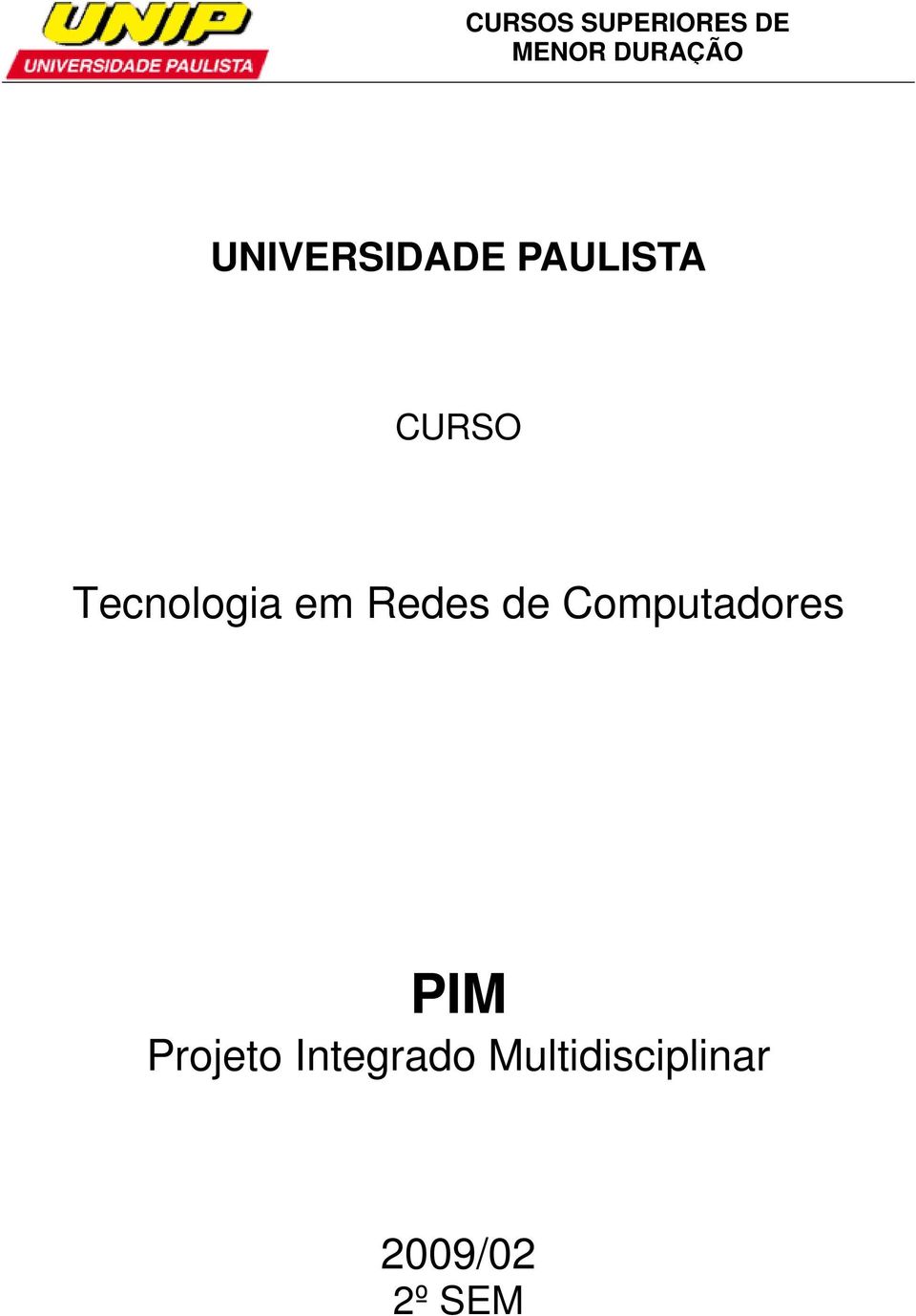 Computadores PIM Projeto