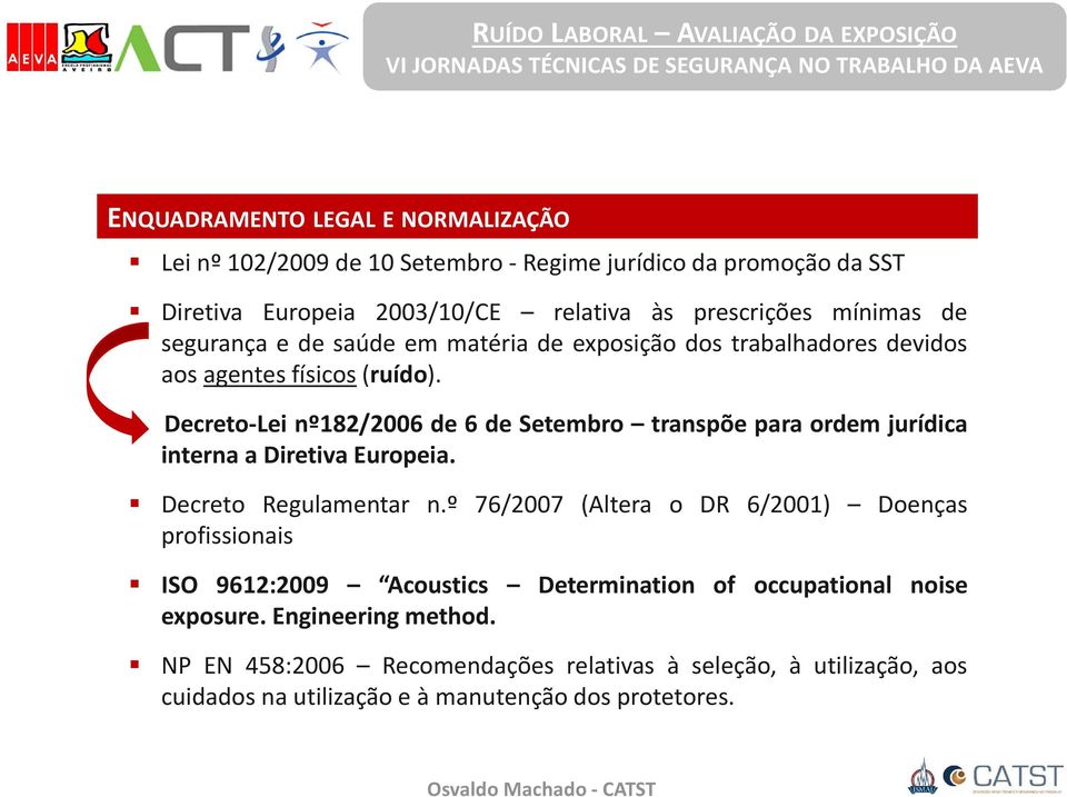 Decreto-Lei nº182/2006 de 6 de Setembro transpõe para ordem jurídica interna a Diretiva Europeia. Decreto Regulamentar n.