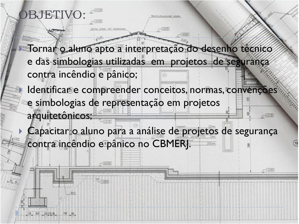 conceitos, normas, convenções e simbologias de representação em projetos arquitetônicos;