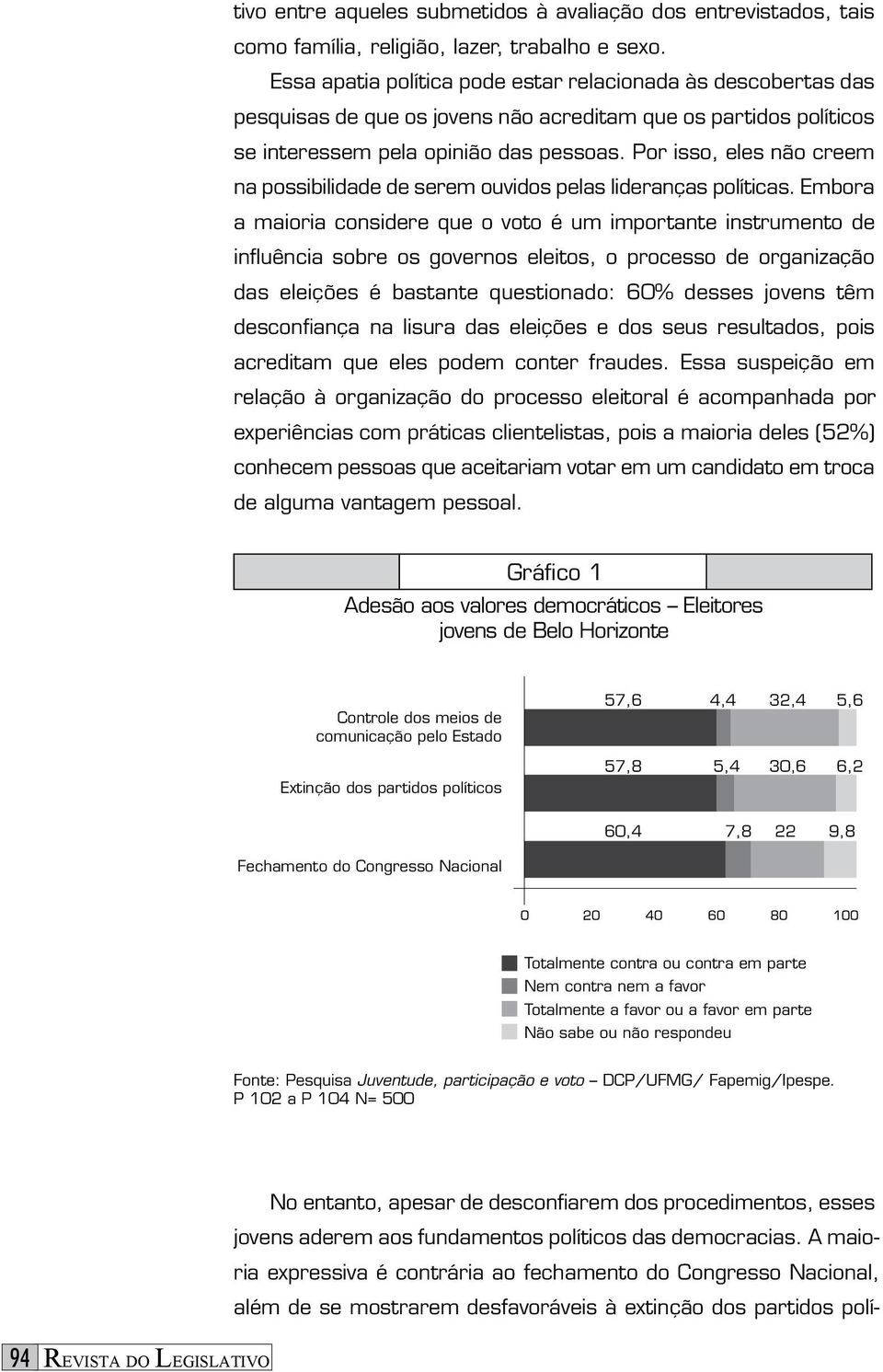 Por isso, eles não creem na possibilidade de serem ouvidos pelas lideranças políticas.