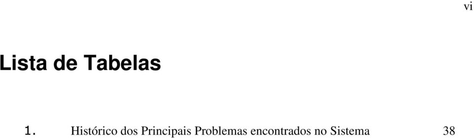 Principais Problemas