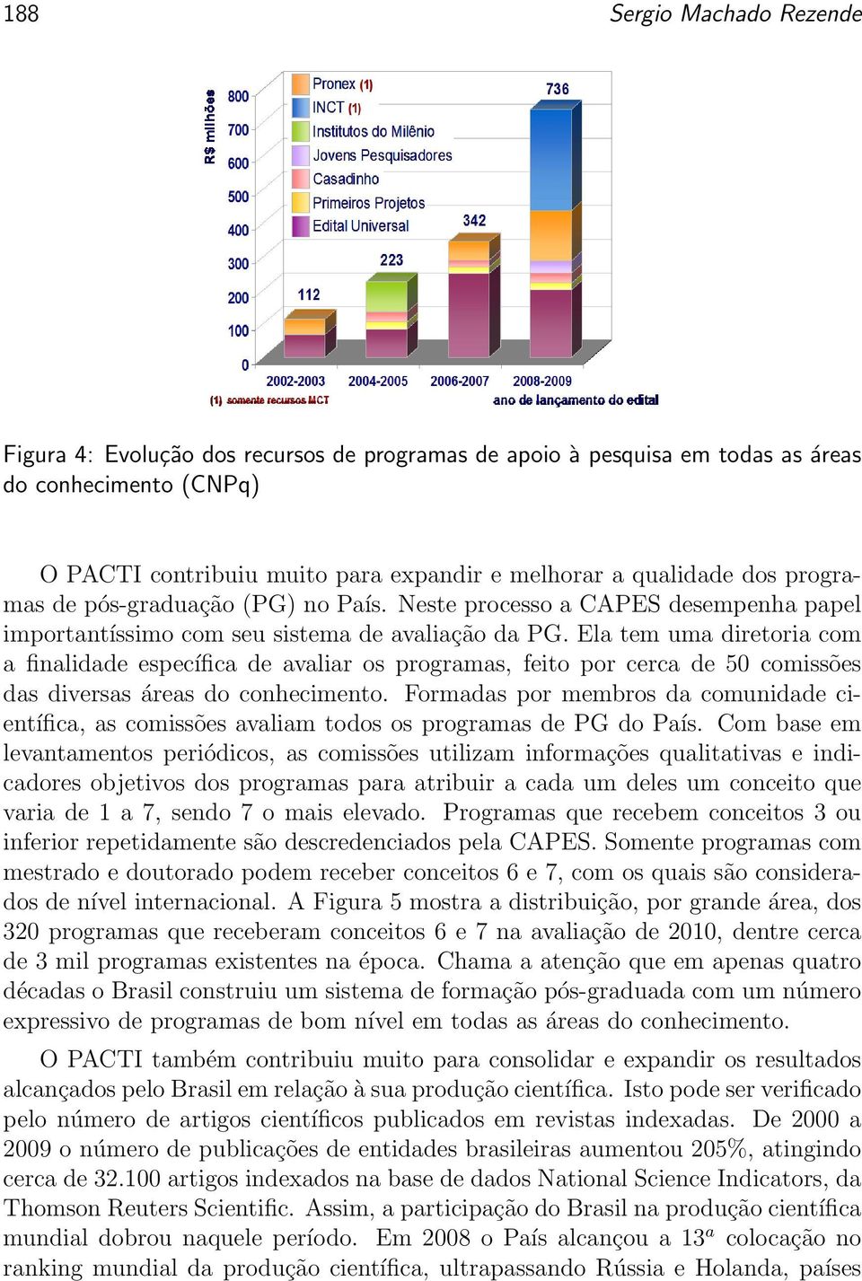 Ela tem uma diretoria com a finalidade específica de avaliar os programas, feito por cerca de 50 comissões das diversas áreas do conhecimento.