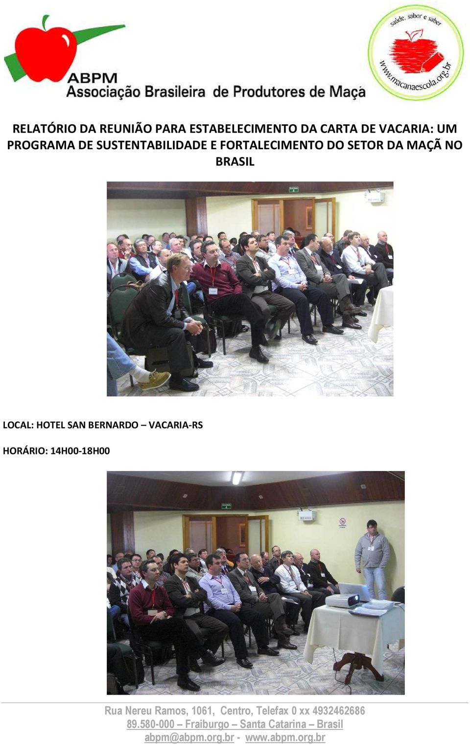 SUSTENTABILIDADE E FORTALECIMENTO DO SETOR DA