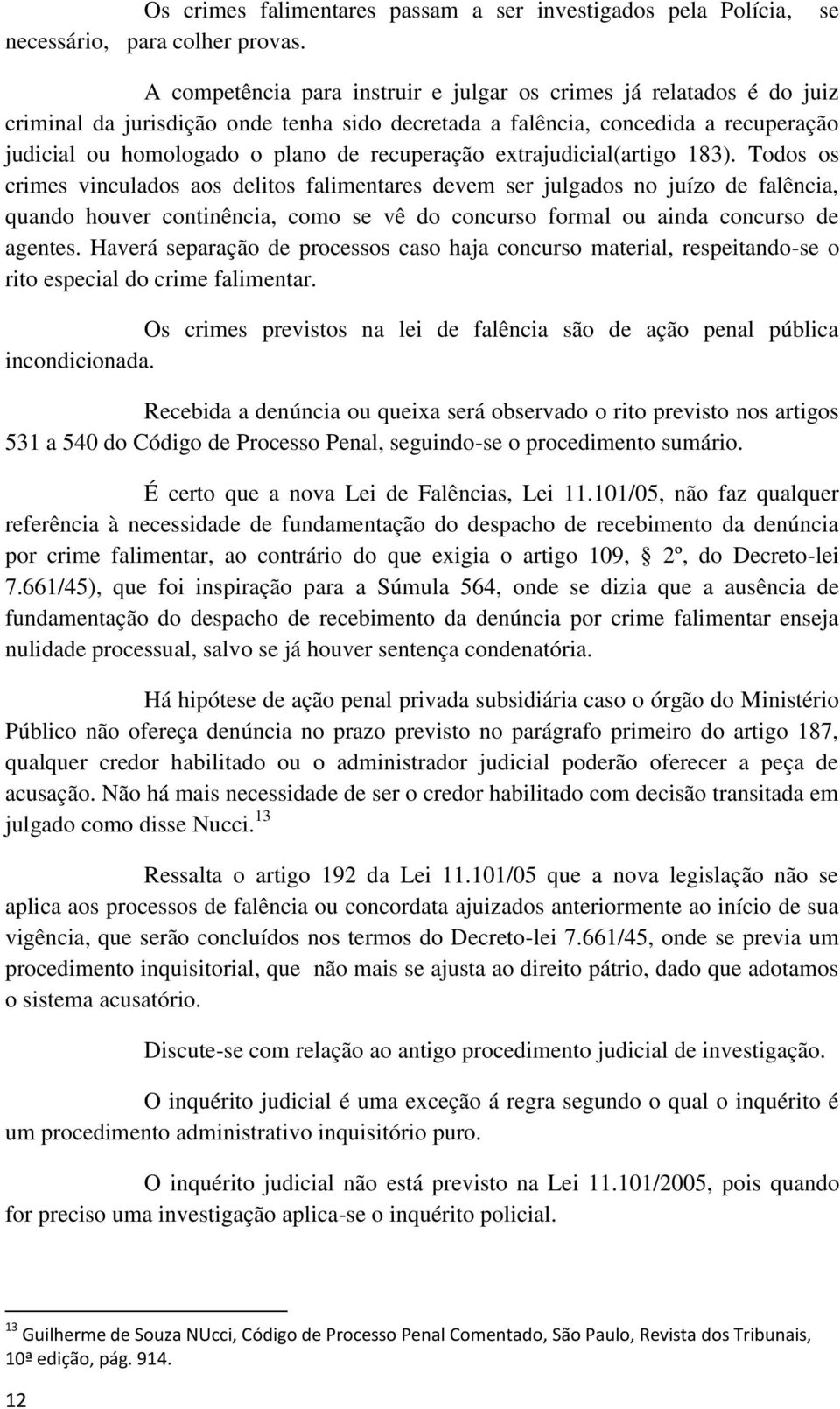 recuperação extrajudicial(artigo 183).