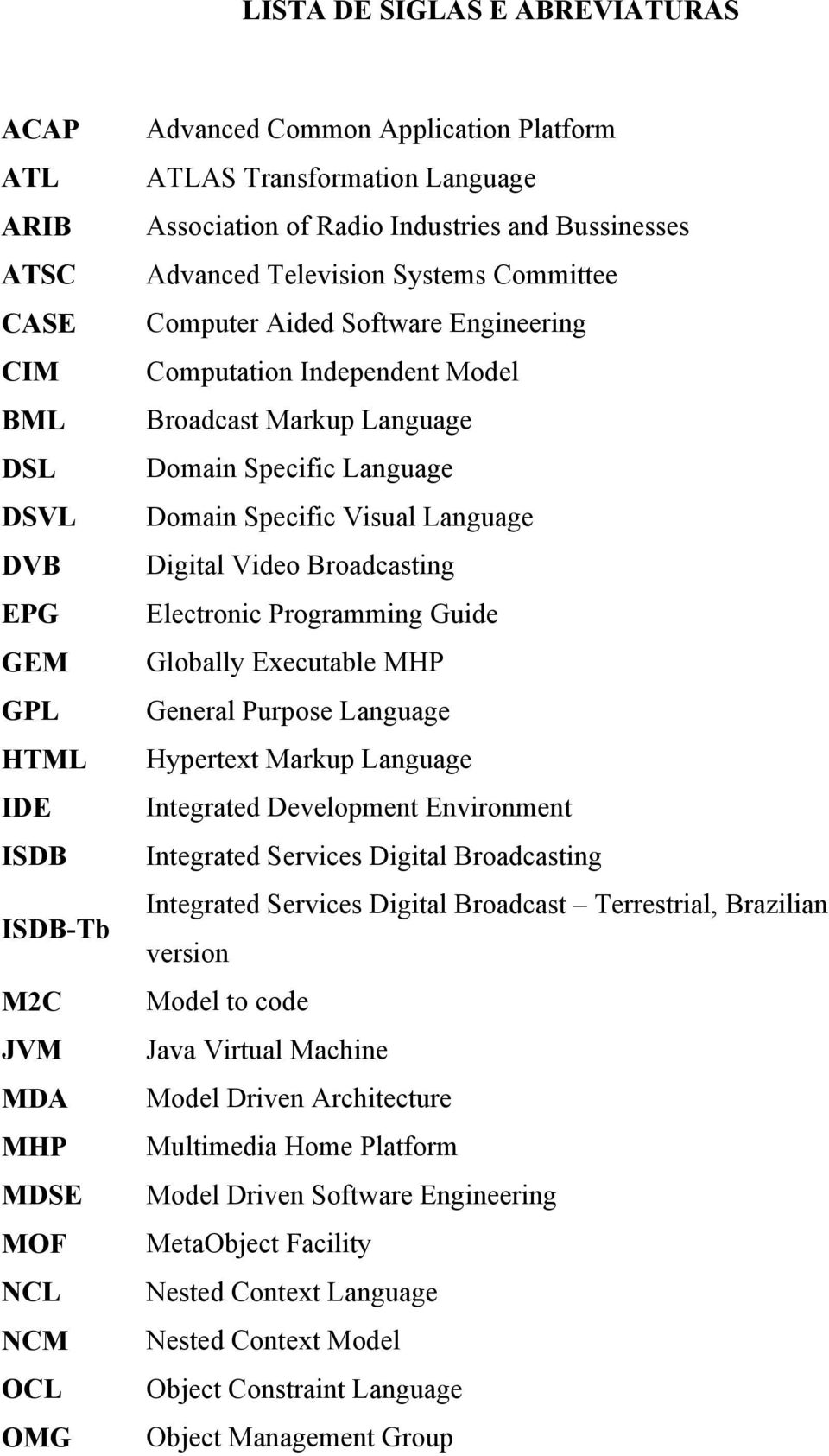 Language Domain Specific Language Domain Specific Visual Language Digital Video Broadcasting Electronic Programming Guide Globally Executable MHP General Purpose Language Hypertext Markup Language