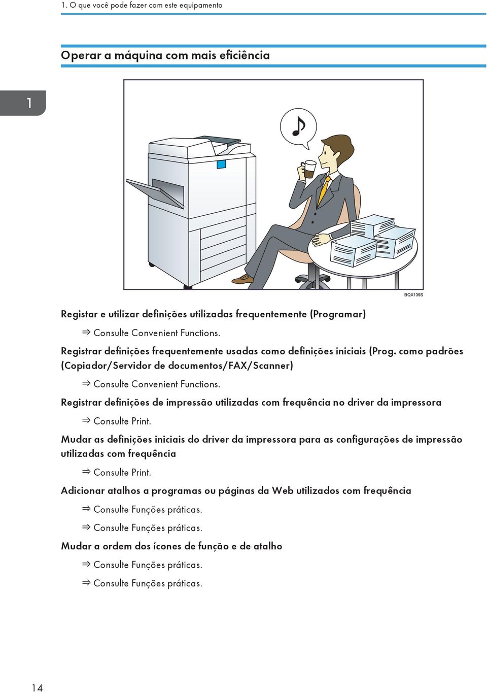 Registrar definições de impressão utilizadas com frequência no driver da impressora Consulte Print.