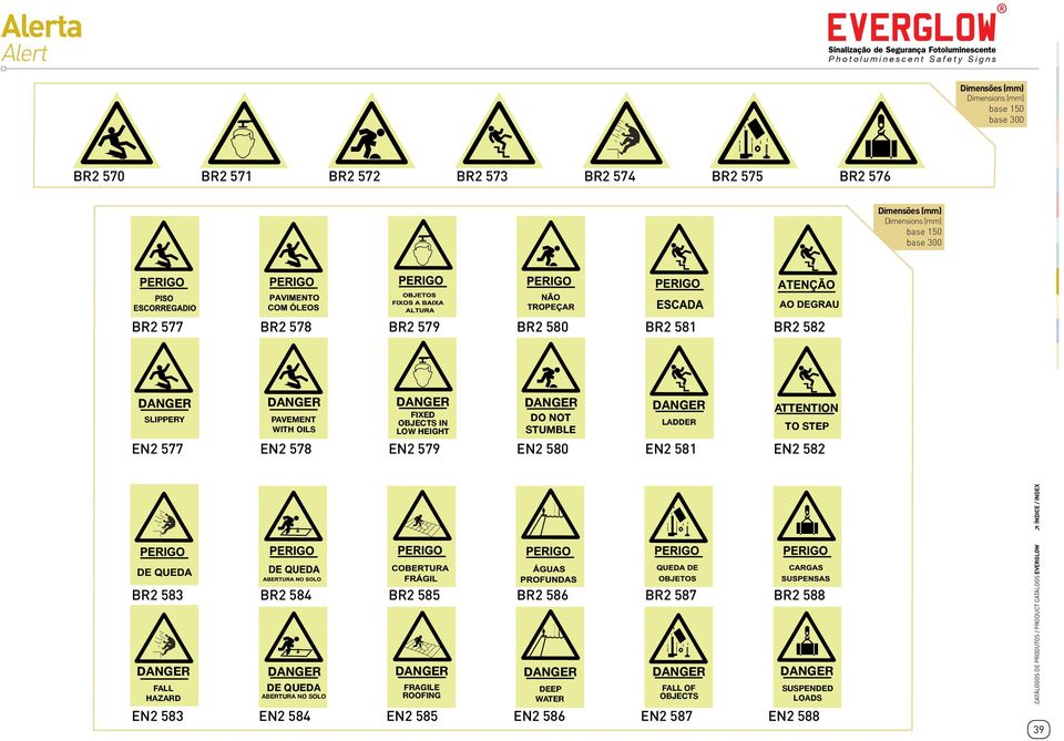 EN2 579 EN2 580 EN2 581 EN2 582 BR2 583 BR2 584 BR2 585 BR2 586 BR2 587 BR2 588 FALL HAZARD DE QUEDA ABERTURA