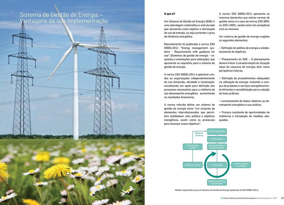Recentemente foi publicada a norma ISO 50001:2011 Energy management systems Requirements with guidance for use (Sistemas de gestão de energia requisitos e orientações para utilização), que apresenta