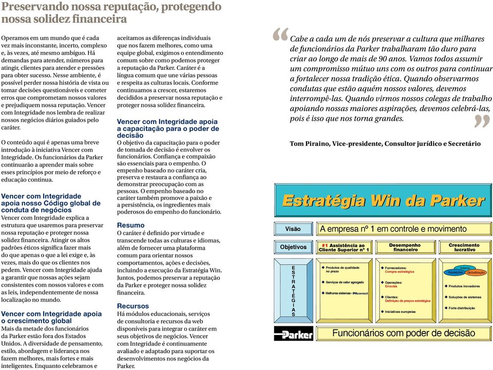 Nesse ambiente, é possível perder nossa história de vista ou tomar decisões questionáveis e cometer erros que comprometam nossos valores e prejudiquem nossa reputação.