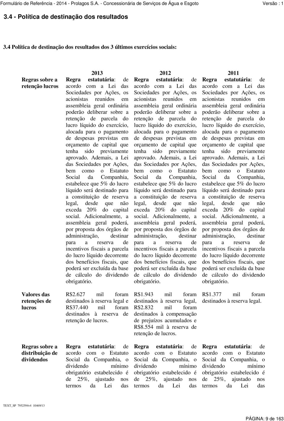 reunidos em assembleia geral ordinária poderão deliberar sobre a retenção de parcela do lucro líquido do exercício, alocada para o pagamento de despesas previstas em orçamento de capital que tenha