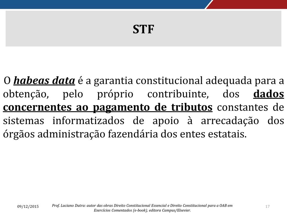 pagamento de tributos constantes de sistemas informatizados de