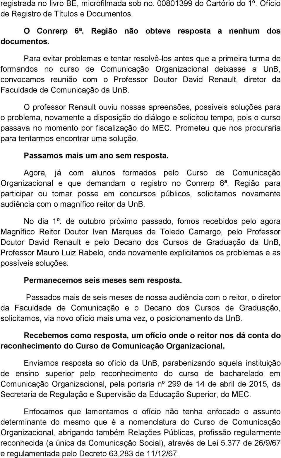 diretor da Faculdade de Comunicação da UnB.