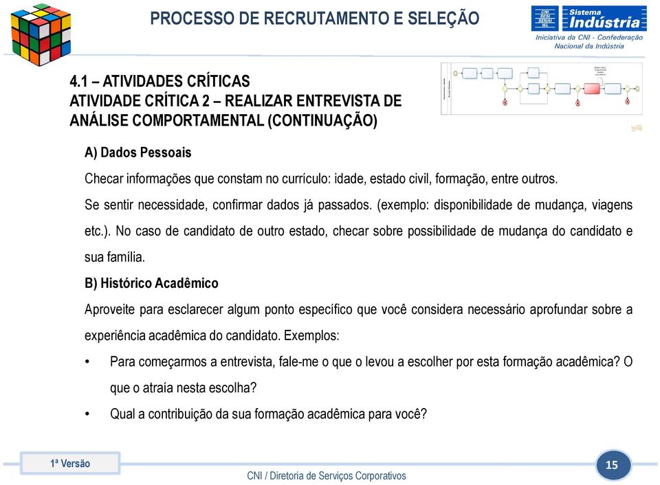 No caso de candidato de outro estado, checar sobre possibilidade de mudança do candidato e sua família.