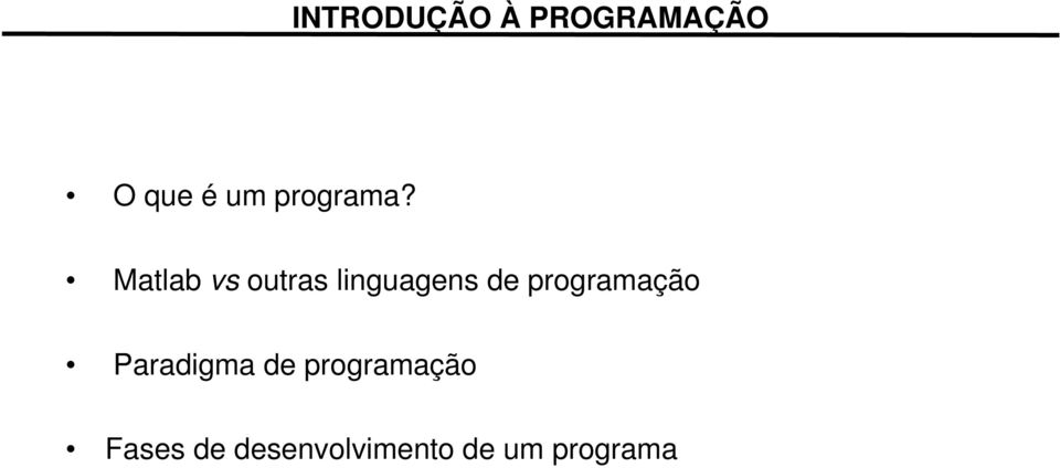 programação Paradigma de