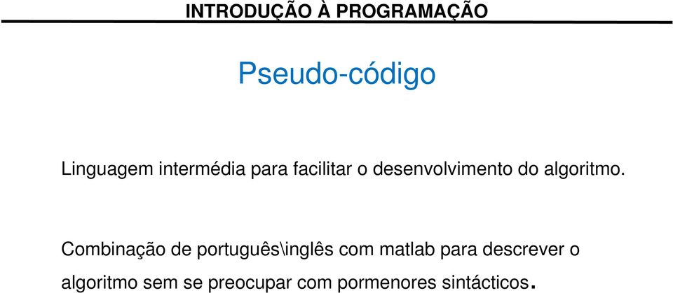 Combinação de português\inglês com matlab para