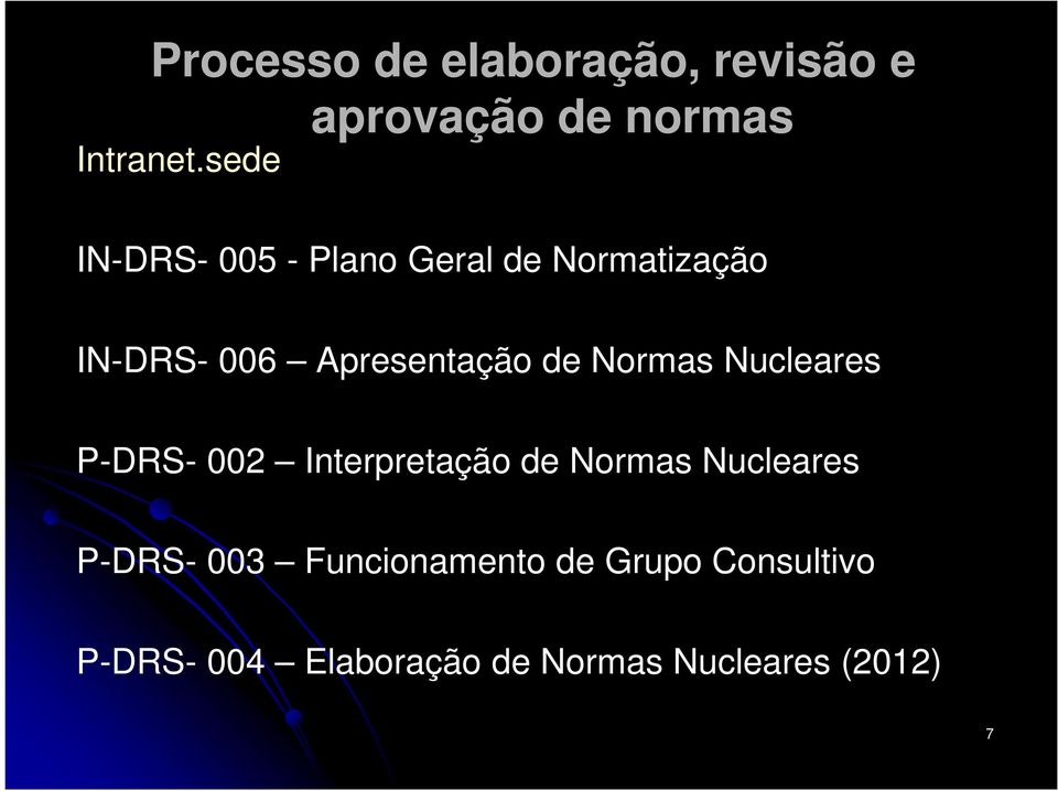 de Normas Nucleares P-DRS- 002 Interpretação de Normas Nucleares P-DRS-