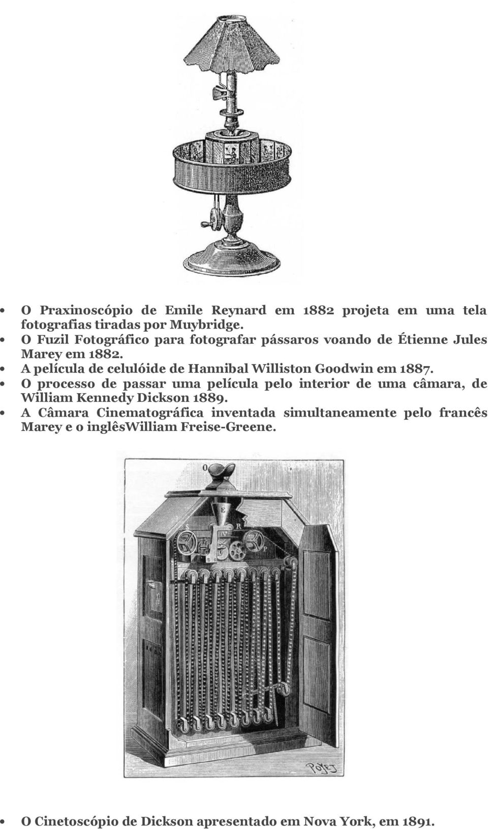 A película de celulóide de Hannibal Williston Goodwin em 1887.