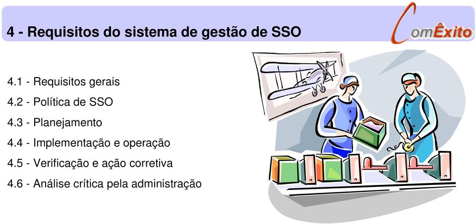 3 - Planejamento 4.4 - Implementação e operação 4.