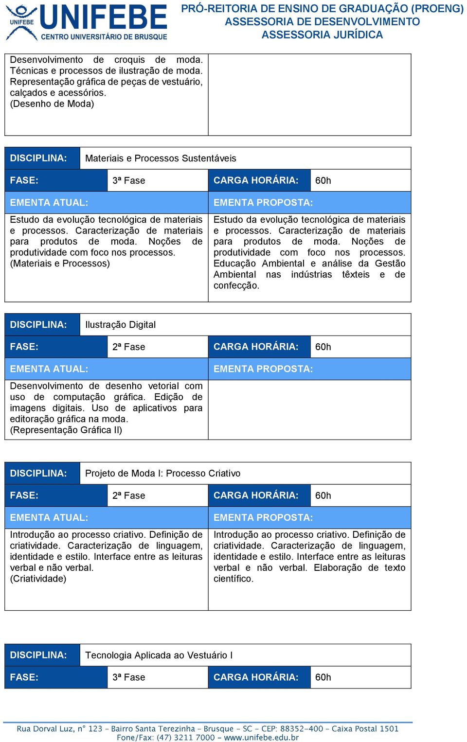 Caracterização de materiais para produtos de moda. Noções de produtividade com foco nos processos. (Materiais e Processos) Estudo da evolução tecnológica de materiais e processos.