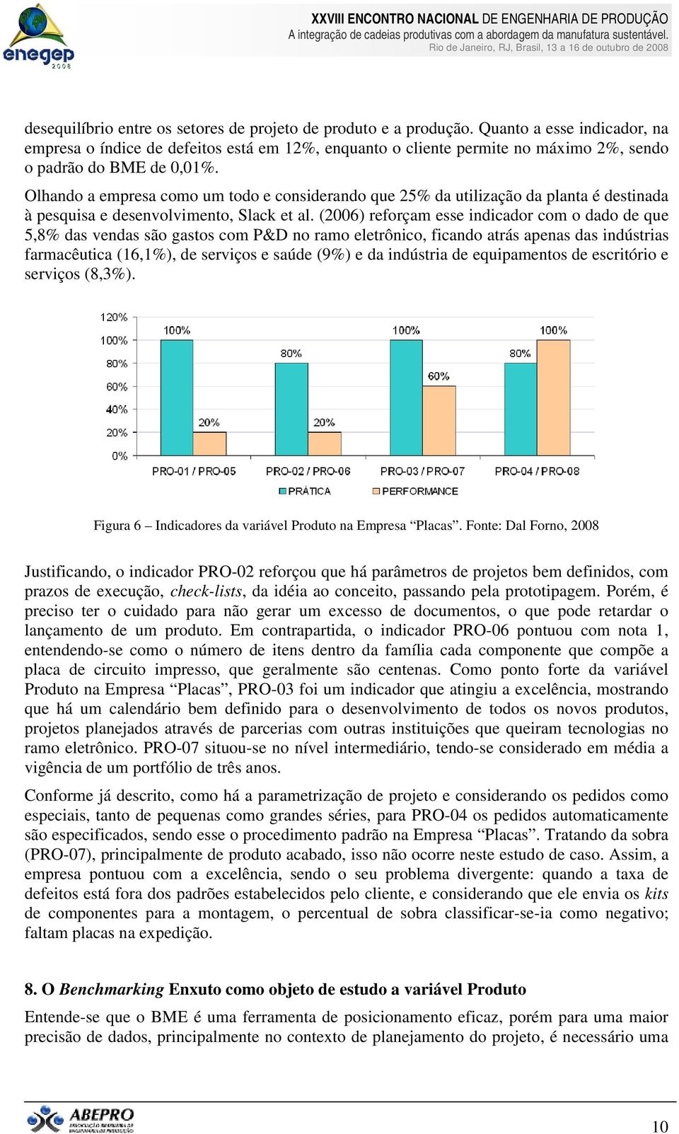 Olhando a empresa como um todo e considerando que 25% da utilização da planta é destinada à pesquisa e desenvolvimento, Slack et al.