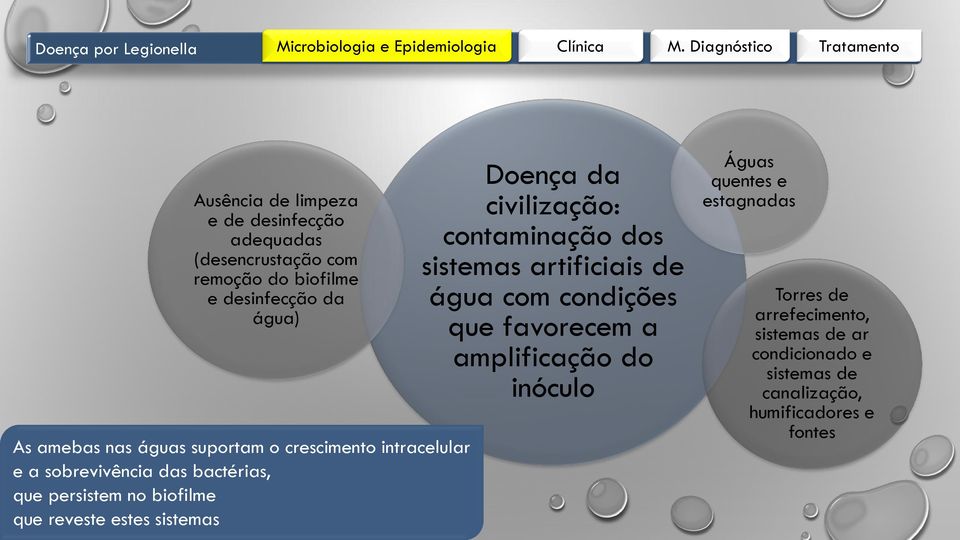 sistemas Doença da civilização: contaminação dos sistemas artificiais de água com condições que favorecem a amplificação do