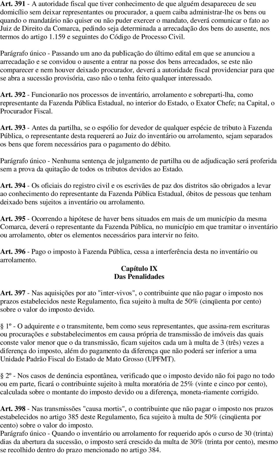 159 e seguintes do Código de Processo Civil.