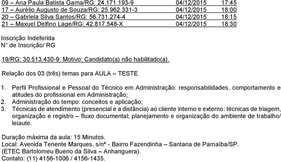 Administração do tempo: conceitos e aplicação; 3.