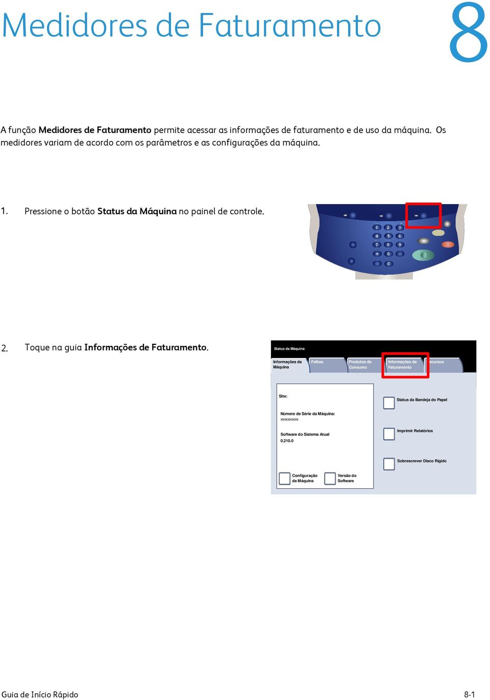 Toque na guia Informações de Faturamento.