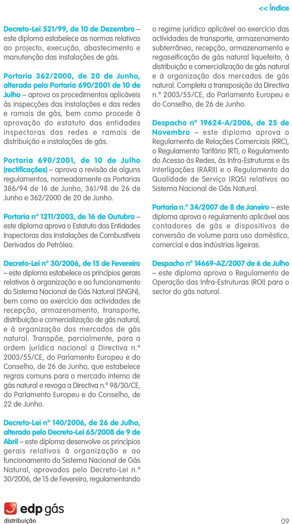 aprovação do estatuto das entidades inspectoras das redes e ramais de distribuição e instalações de gás.