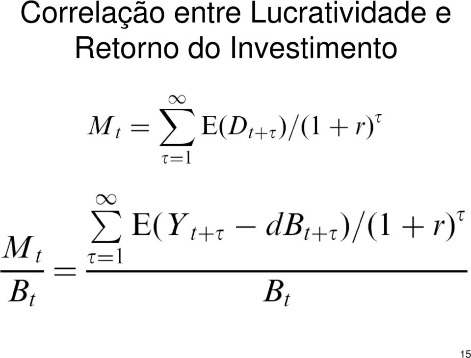 Lucratividade