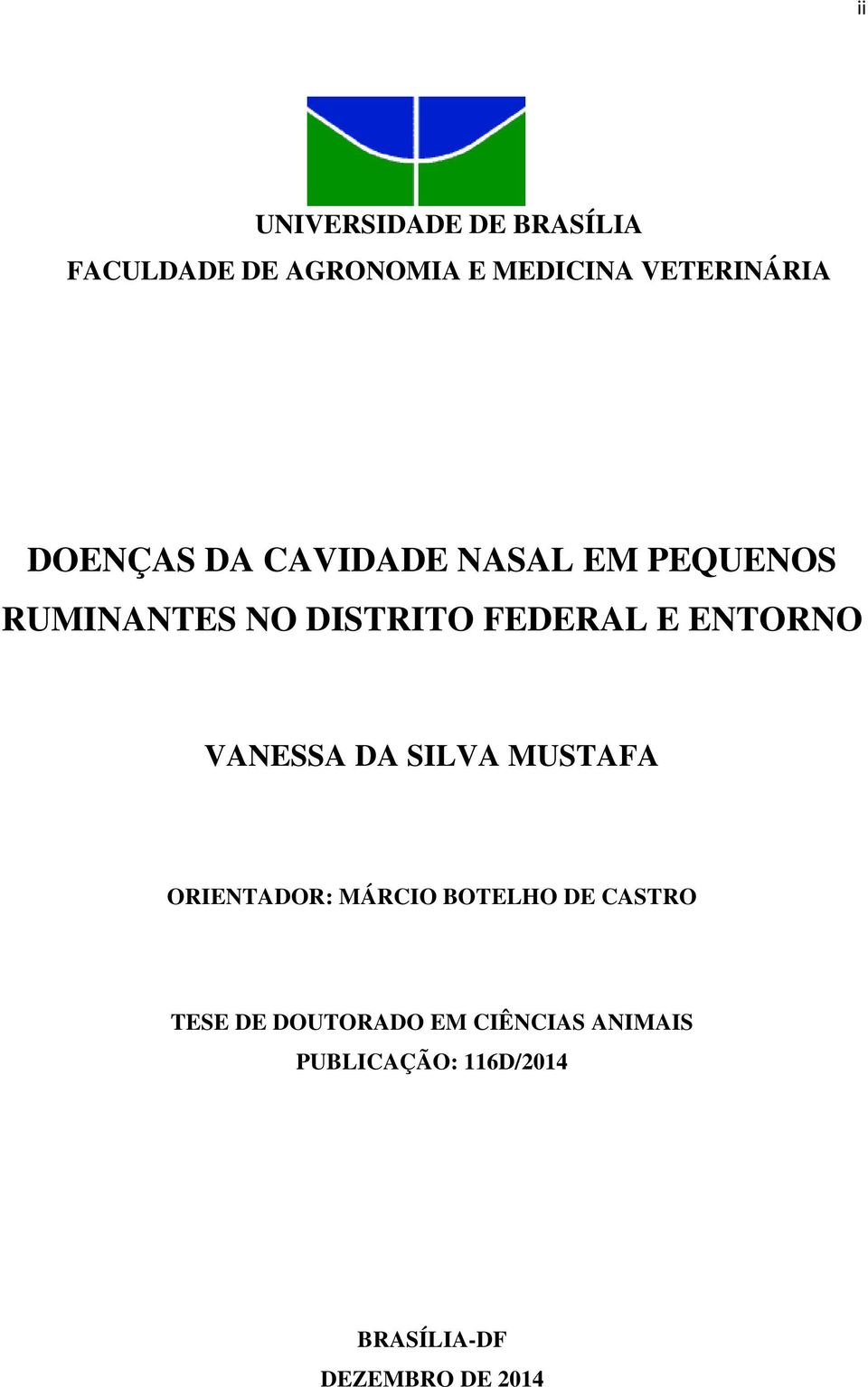 ENTORNO VANESSA DA SILVA MUSTAFA ORIENTADOR: MÁRCIO BOTELHO DE CASTRO TESE