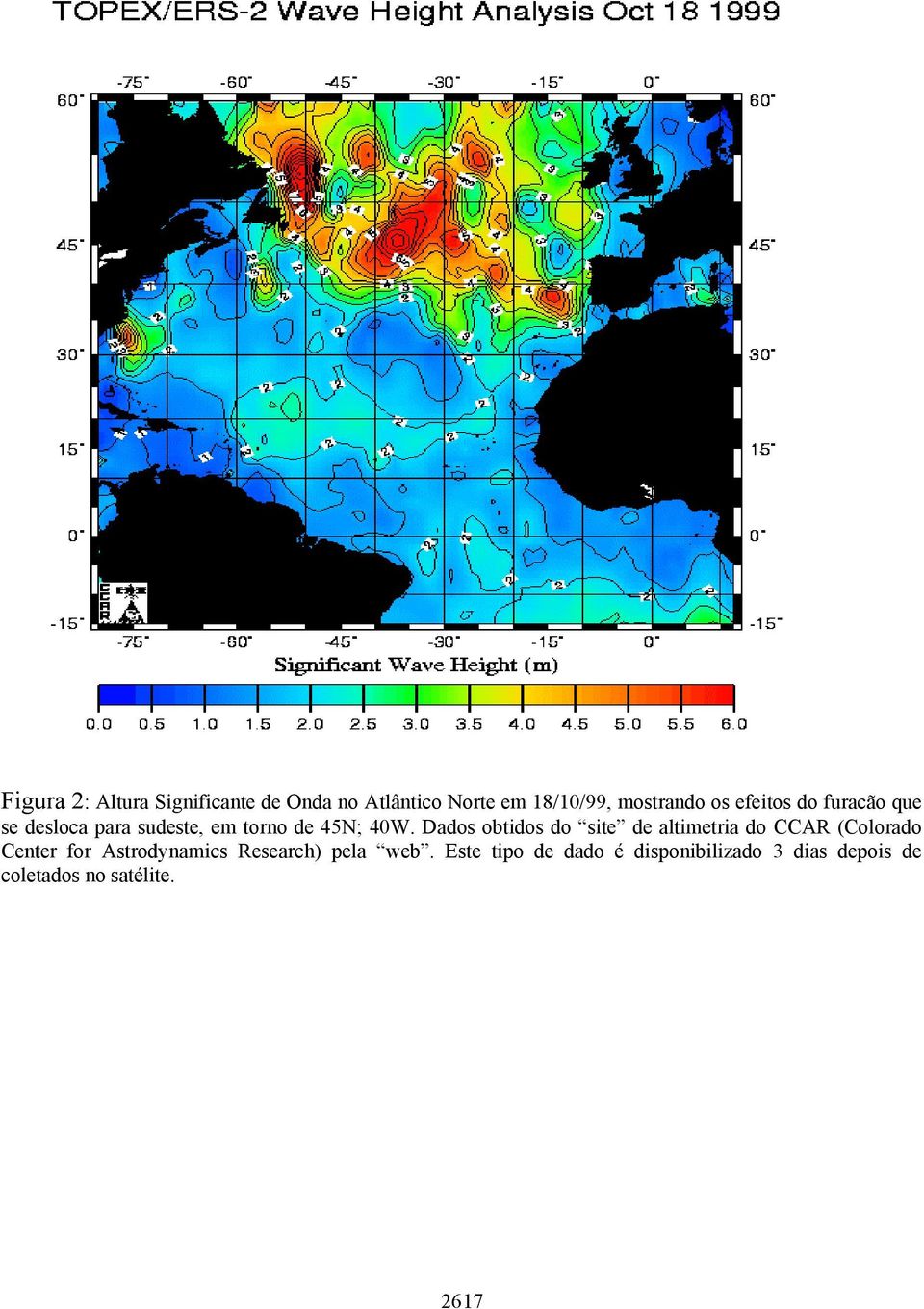 Dados obtidos do site de altimetria do CCAR (Colorado Center for Astrodynamics