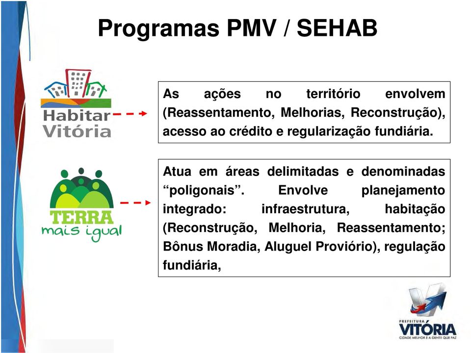 Atua em áreas delimitadas e denominadas poligonais.