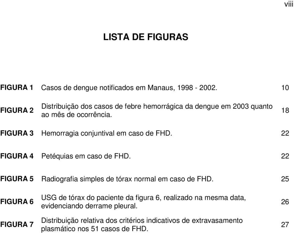 18 FIGURA 3 Hemorragia conjuntival em caso de FHD. 22 FIGURA 4 Petéquias em caso de FHD.