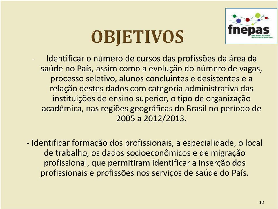 acadêmica, nas regiões geográficas do Brasil no período de 2005 a 2012/2013.