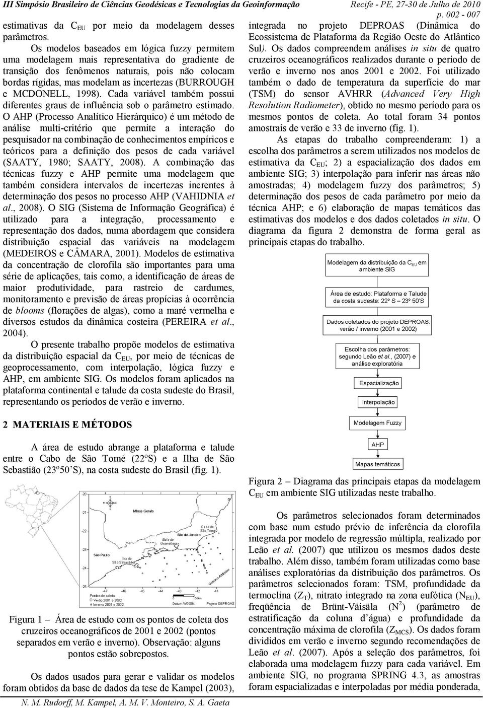 Os dados compreendem análises in situ de quatro uma modelagem mais representativa do gradiente de cruzeiros oceanográficos realizados durante o período de transição dos fenômenos naturais, pois não